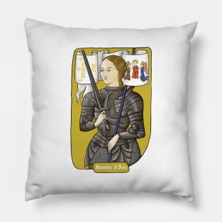 Joan of Arc, saint, heroine of France Pillow