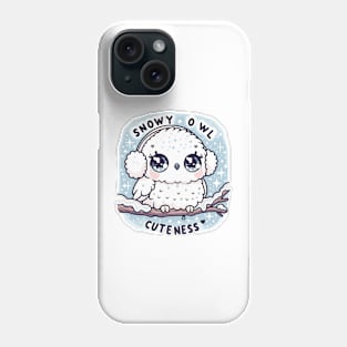 Enchanted Frost: Snowy Owl Kawaii Magic Phone Case