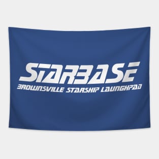 STARBASE - Brownsville Starship Launchpad Tapestry