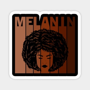 Melanin, afro, black woman, African American, Black Girl Magic Magnet