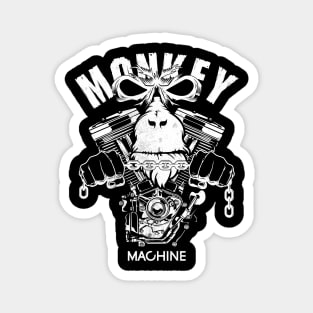 Monkey Machine Magnet