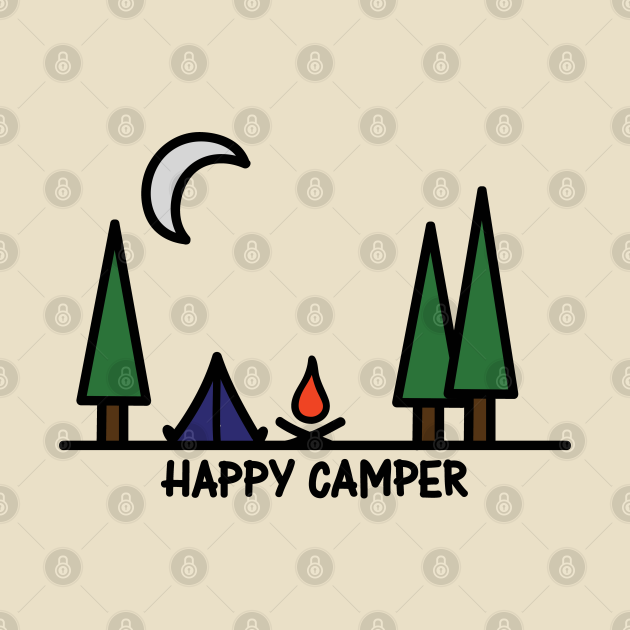 Discover Happy Camper - T-Shirt