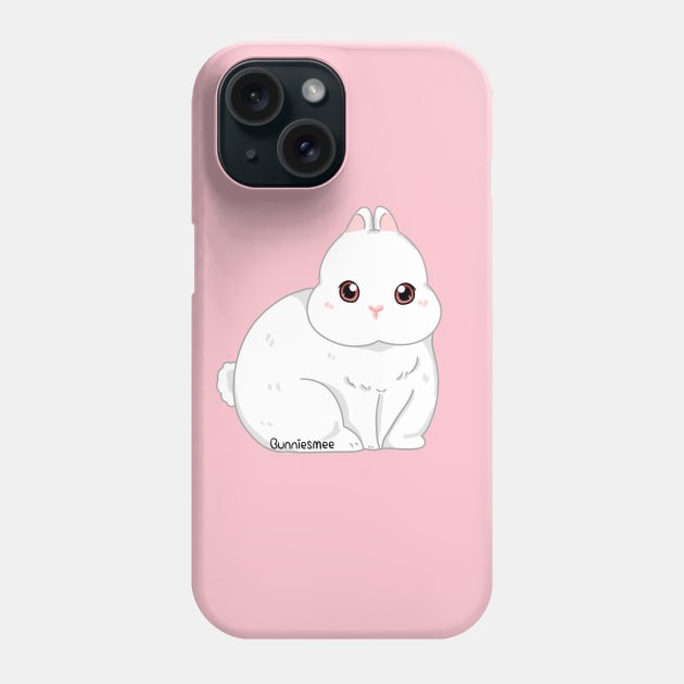 Netherland Dwaft Red Eye White . Bunniesmee Phone Case by GambarGrace