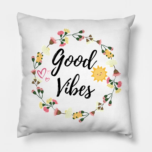 Good Vibes Pillow by Simple D.