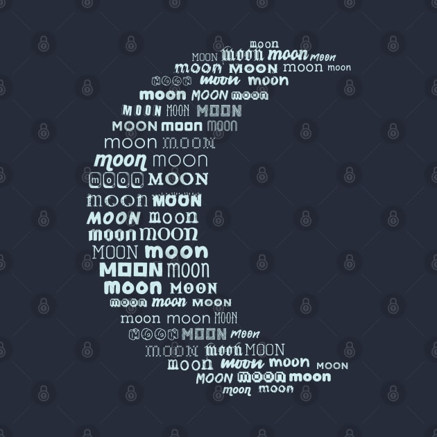 Crescent Moon [sky pastel] by deadbeatprince typography