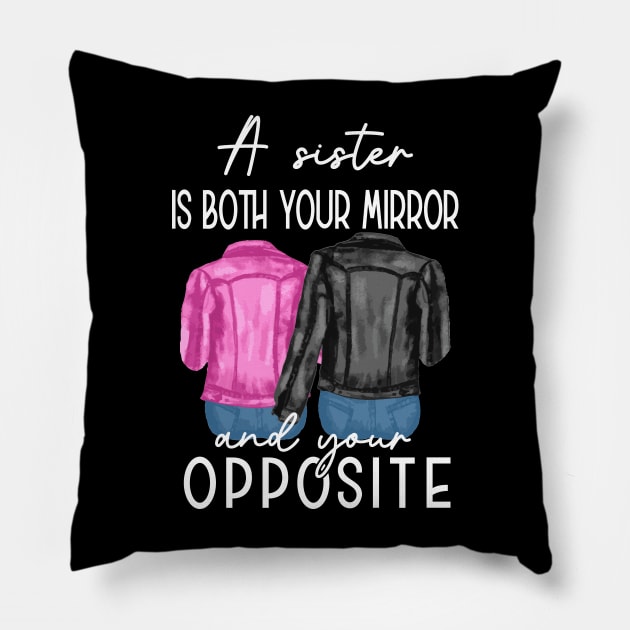 Loyalty Brotherhood Cool Reliability For Sisters So Cute Little Sister Pillow by TeeTypo