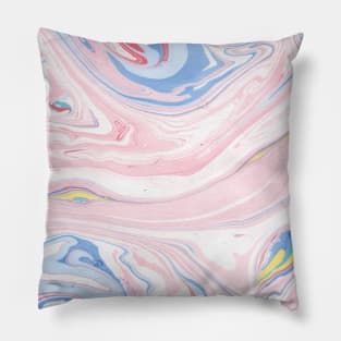 Pink Marble Luxury Rose Pastel Abstract Modern Art Pillow