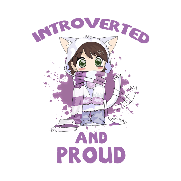 Funny Introvert Tshirt for Anime Chicks and geeks Tee by kmpfanworks