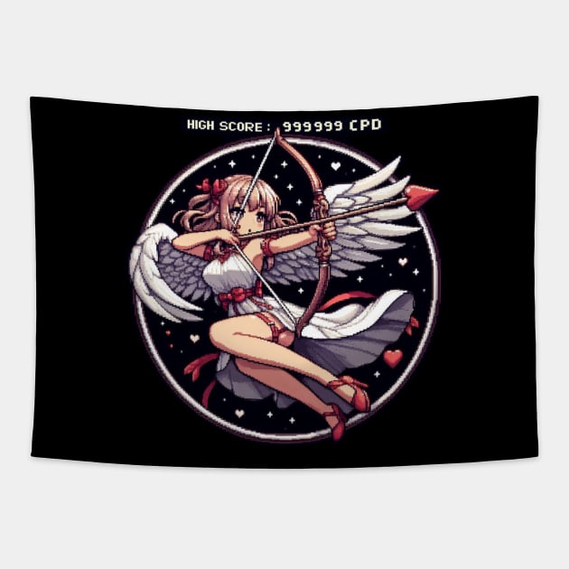Cupid High Score Tapestry by CharmingChomp