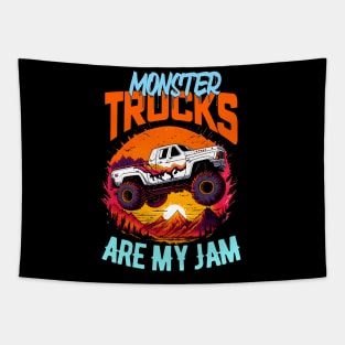 Monster Truck are my Jam Funny Tapestry