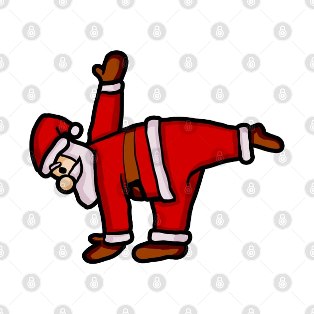 Santa Claus Doing Yoga by KsuAnn