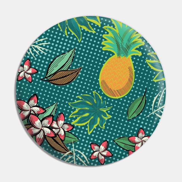 Meet Me At The Beach - Green Pin by SWON Design