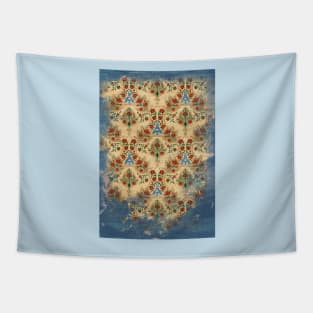 Sparrow's garden (blue version) Tapestry