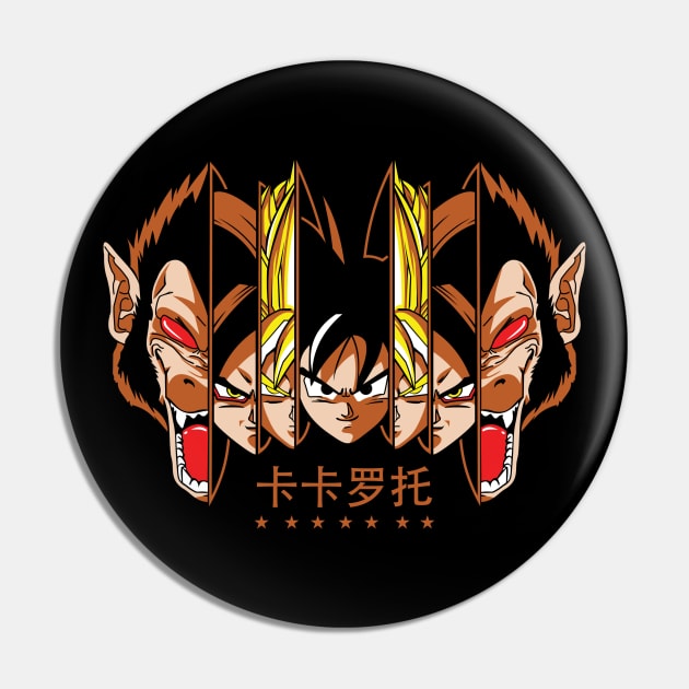 Saiyan Evolution Pin by seanartzy