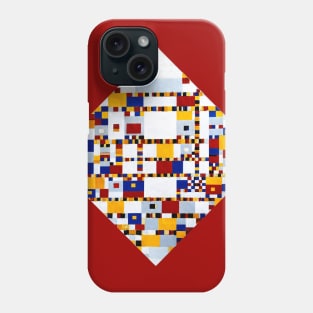 Mondrian Victory Boogie Woogie Neo-Plasticism Abstract Art Phone Case