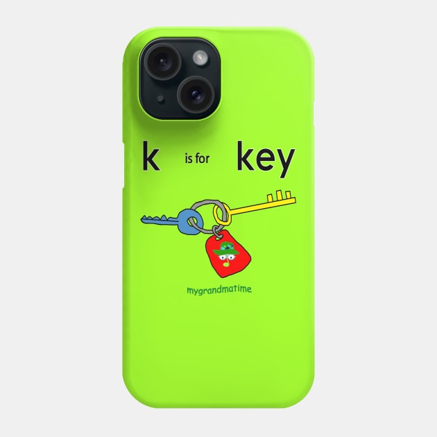 k is for key Phone Case by mygrandmatime