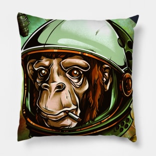 The Monkey in Space. For astronaut animal lovers and fun loving fashionistas. Get the space safari look. Pillow