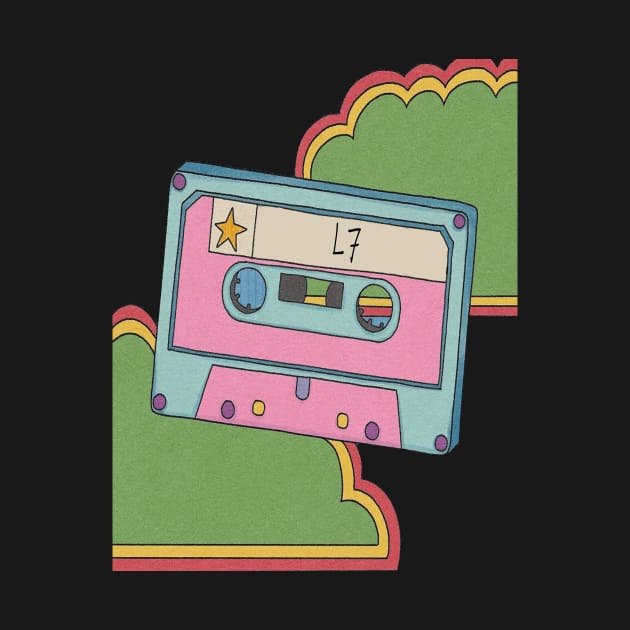 vintage cassette tape L7 by Little Foxnice