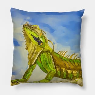 Key West Florida Iguana - WelshDesigns Pillow