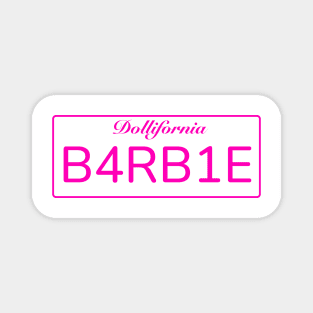 Barbie License Plate Magnet