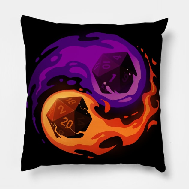 Balance dice - Dungeon Master RPG Player - Role Playing Critical Hit Pillow by BlancaVidal