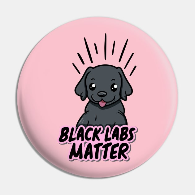 Black Labs Matter Pin by Cheeky BB