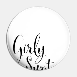 Girly swot (pink heart) Pin