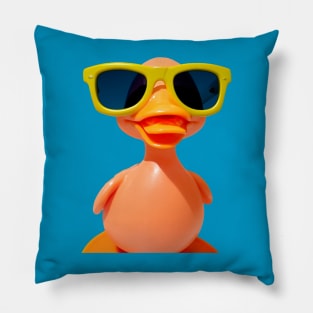 Bath Duck With Sunglasses Pillow