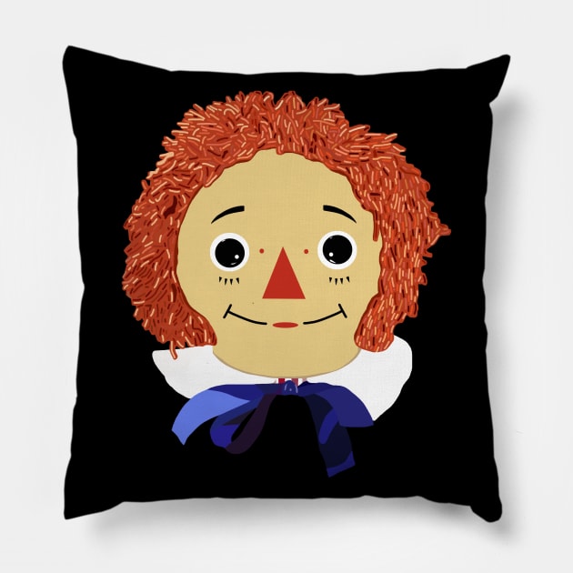 Old Doll Andy Pillow by ElviaMontemayor