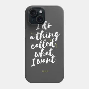 Aries Zodiac Funny Phone Case