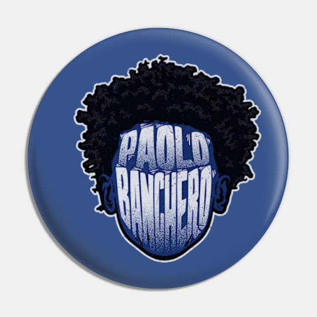 Paolo Banchero Orlando Player Silhouette Pin by danlintonpro