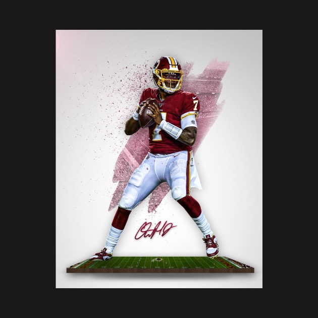 Dwayne Haskins Washington Sports Art by JRoseGraphics