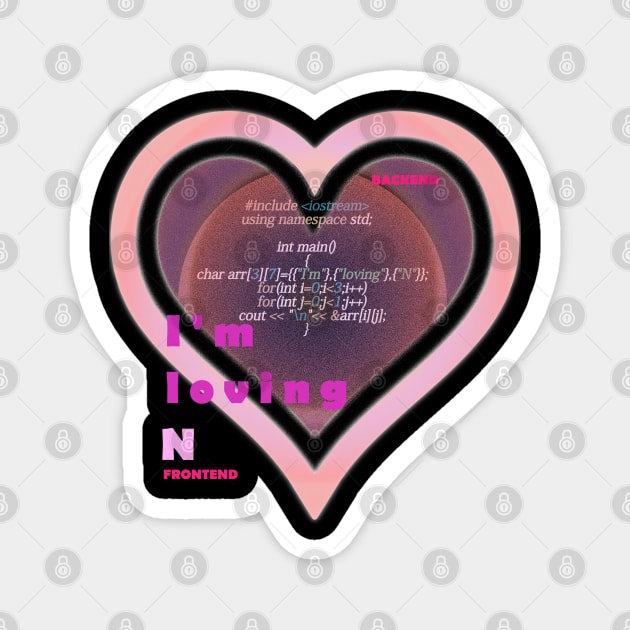 Valentine for N programmer Magnet by GraphGeek