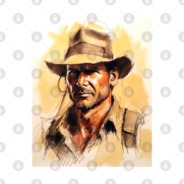 Indiana Jones Portrait by Ciokermatt