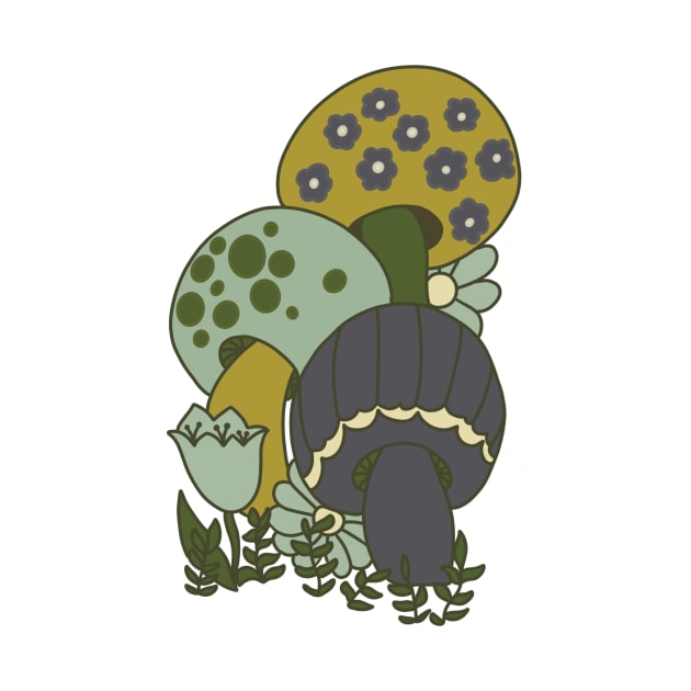 Retro Mushroom Design by jillell