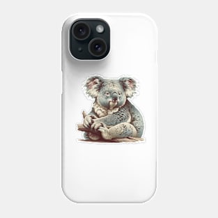 Chill Koala - Natural History Illustration Phone Case