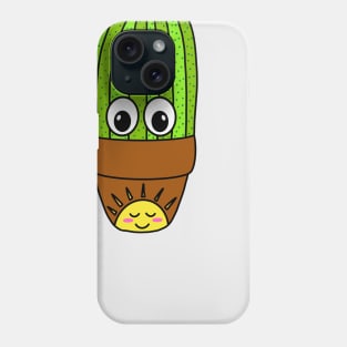 Cute Cactus Design #293: Potted Saguaro In Sunny Pot Phone Case