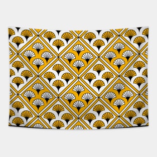 Art Deco Pattern no 81 - Yellow - Shan Pattern Tapestry