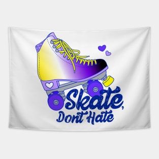 Skate, Don't Hate - Enby Tapestry