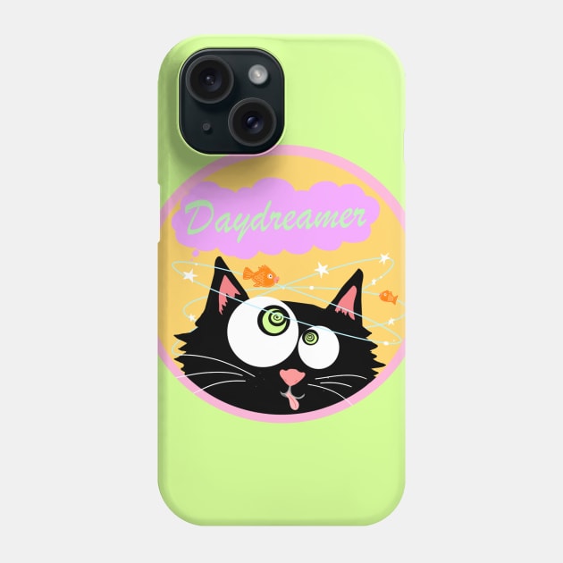 daydreamer kitty Phone Case by Gcino13