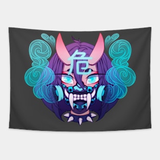 Blue Oni Tapestry