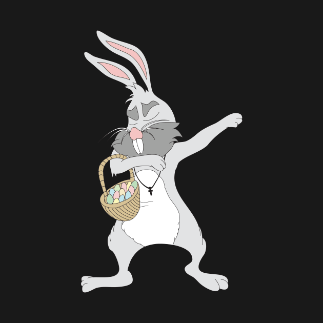 Dabbing Easter Bunny by foxycated