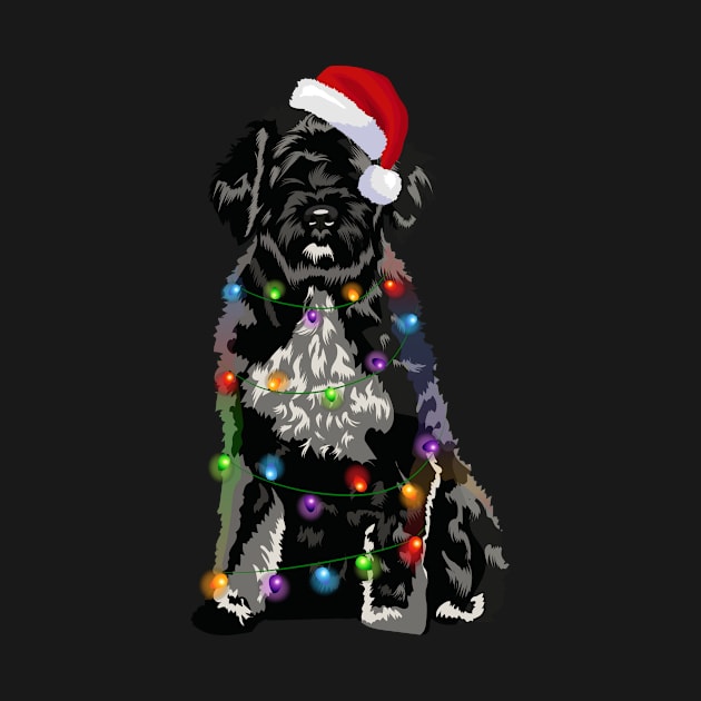 Portuguese Water Dog Christmas Lights Xmas by magazin