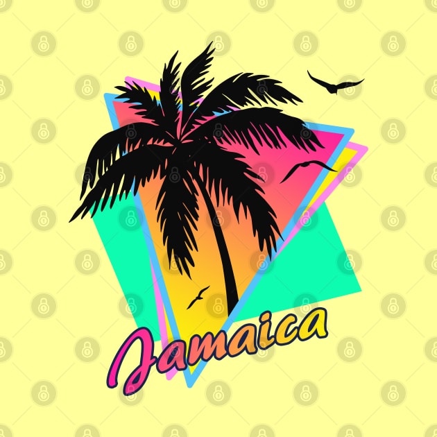 Jamaica Cool 80s Sunset by Nerd_art