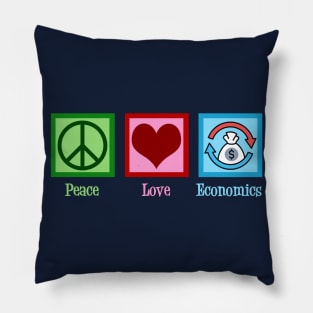 Peace Love Economics Pillow