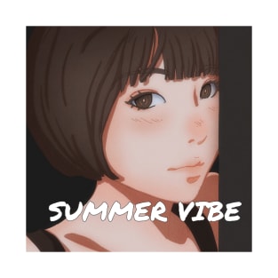 Summer Vibe - BROWN - Anime Art T-Shirt T-Shirt