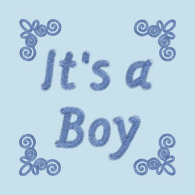 Its a Boy - Plush by ElleNico Art & Design