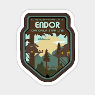 Endor - Chandrila Star Line Travel Poster Magnet