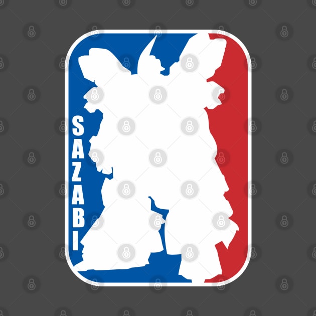 Gundam Sazabi nba logo baskelball by Gundam Artwork