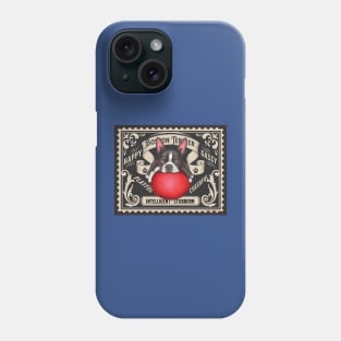 Cute Funny Boston Terrier Dog Stamp Phone Case